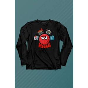 Kendim Seçtim Red Ball 4 Redball Kırmızı Top Crazy Uzun Kollu Tişört Baskılı Çocuk T-Shirt