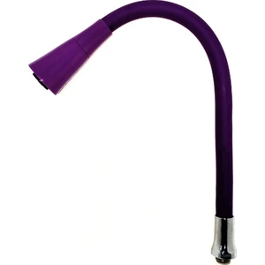 Oynar Başlıklı Silikon Mor Renkli Tasarruflu Esnek Armut Kubar Musluk Başlığı