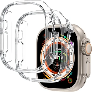 Apple Watch 8 Ultra  360 Tam Koruma (49 Mm) Yumuşak  Silikon Tpu Ekran Koruyucu Kılıf