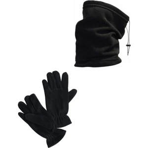 Asker Vadisi Siyah Polar Boyunluk - Siyah Polar Eldiven 2'li Set