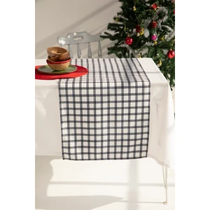 Ays Home Siyah Beyaz Kareli Runner