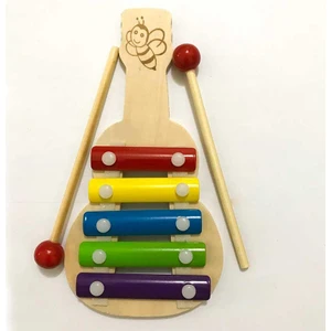 Alya Toys Ahşap 5 Li Gitar Ksilefon