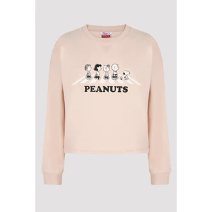 Açık Pembe Lic Snoopy Peanuts Tişört