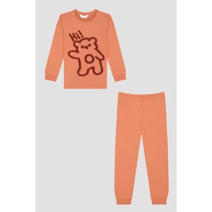 Çok Renkli Unisex Hi Bear Pijama Takımı