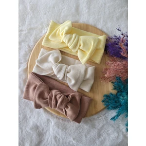 Seher Bebe Butik Kız Bebek & Çocuk Ribana Bandana 3'lü Set