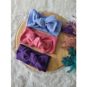 Seher Bebe Butik Kız Bebek & Çocuk Ribana Bandana 3'lü Set