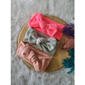 Seher Bebe Butik Kız Bebek & Çocuk Ribana Bandana 3'lü Set