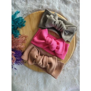 Seher Bebe Butik Kız Bebek & Çocuk Ribana Bandana 3'lü Set