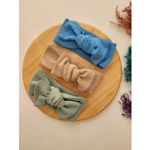Seher Bebe Butik Kız Bebek & Çocuk Ribana Bandana 3'lü Set