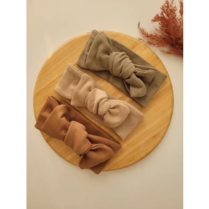 Seher Bebe Butik Kız Bebek & Çocuk Ribana Bandana 3'lü Set