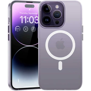 Apple iPhone 14 Pro Max Kılıf Sararmayan Wireless Şarj Destekli Benks Magnetik Haze Kapak