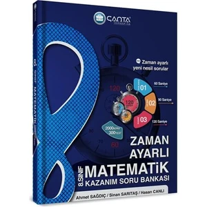 Çanta Yayınları 8.Sınıf Matematik Zaman Ayarlı Kazanım Soru Bankası