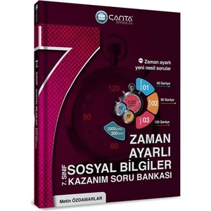Çanta Yayınları 7.Sınıf Sosyal Bilgiler Zaman Ayarlı Kazanım Soru Bankası