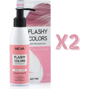 Flashy Colors Yarı Kalıcı Saç Boyası 100 Ml Toz Pembe 2 Adet