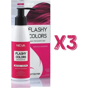 Flashy Colors Yarı Kalıcı Saç Boyası 100 Ml Şeker Pembe 3 Adet