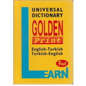 Yayınları Universal Dictionary Golden Print Fast Twin