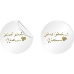 ANKA DESİNG Kuşe Sticker (4X4CM) 36 Adet - Güzel Günlerde Kullanın -