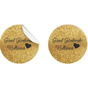 ANKA DESİNG Kuşe Sticker (4X4CM) 36 Adet - Güzel Günlerde Kullanın -