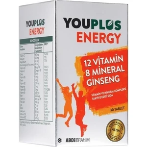 Youplus Energy Vitamin Ve Mineral Kompleksi Takviye Edici Gıda 30 Tablet