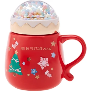 New Year Bubble Kırmızı Kupa 430  ml
