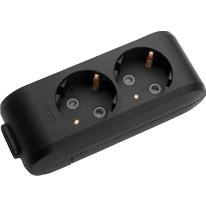 Multi-Let 2'li Priz Klemensli  Grup Priz Siyah