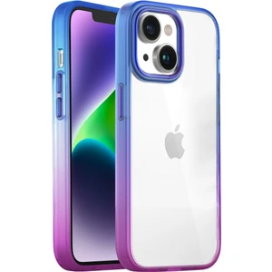 Buff iPhone 14 Plus Air Bumper Rainbow Kılıf Blue Purple