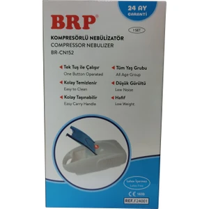 Kompresörlü Nebülizatör Kapaklı BR-CN152