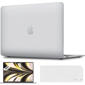 Novstrap Apple MacBook Pro M1 M2 Çip 13 Inç A2338 Uyumlu Kılıf Dots Design-Şeffaf Klavye Kılıfı-Film