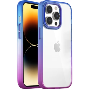 Buff iPhone 14 Pro Air Bumper Rainbow Kılıf Blue Purple