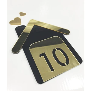 Deysahşap Kişiye Özel Dekoratif Ev Temalı Daire Kapı Numarası Kapı Süsü