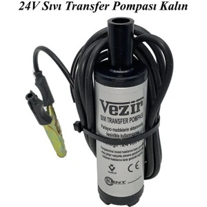 Vezir 24 Volt Sıvı Transfer Pompası Mazot Pompası Kalın