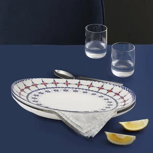 Güral Porselen Elıps 2 Parça 25 cm Bone Kayık Tabak - 16141