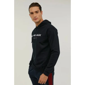 Kapüşonlu Slim Fit Lacivert Erkek Sweatshirt 2WSD10502PR