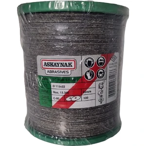 Zımpara Diski 115MM 80 Kum 100'LÜ Paket