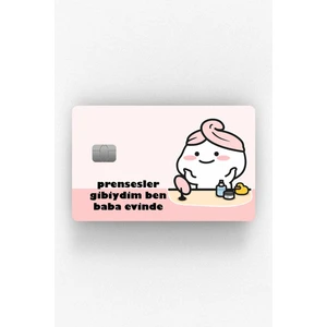 Qubby Prensesler Gibi Kredi Kartı & Akbil Sticker Kaplama