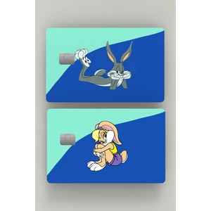2'li Buggs Bunny Love Kredi Kartı & Akbil Sticker Kaplama