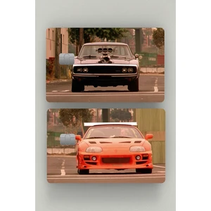2'li Hızlı ve Öfkeli Dodge & Supra Kredi Kartı & Akbil Sticker Kaplama