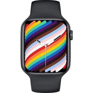 Watch 7 Dt  Max Siyah Akıllı Saat Apple iPhone ve Android Tüm Telefonlara Uyumlu Geniş Ekran 1,95''