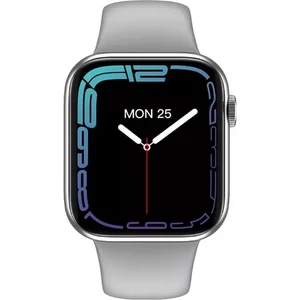 Watch 7 Dt  Max Gümüş Akıllı Saat Apple iPhone ve Android Tüm Telefonlara Uyumlu Geniş Ekran 1,95''