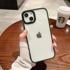 iPhone 13 Uyumlu Renkli Nikelaj Krom Kamera Koruma Yükselti Detaylı Kılıf