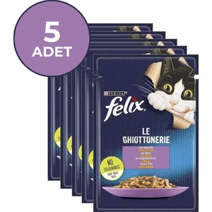 Kuzu Etli Yetişkin Kedi Yaş Mama 85 gr x 5 Adet