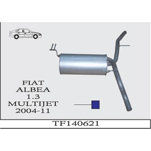 Fıat Albea 1.4i 2007> Ara Boru Egzoz Susturucu