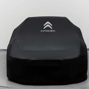 Citroen C3 Aircross (2017-) Siyah Otomobil Kumaş Logolu Penye Oto Örtüsü