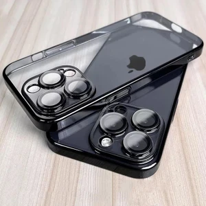 iPhone 13 Pro Max Kılıf 3D Kamera ve Lens Mercek Korumalı Ultra Lüks Razer Plating Case