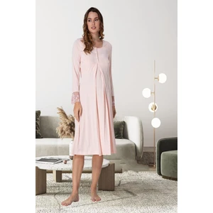 Pembe Hamile Lohusa Gecelik