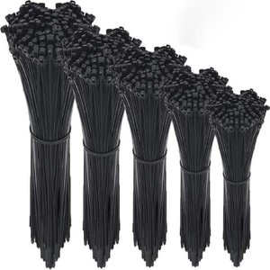 100 Adet 3,6X250MM Kablo Bağı Siyah