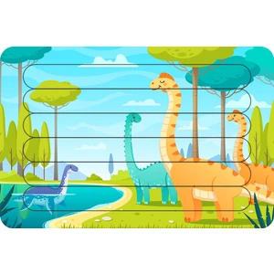 Güven Serigrafi Göldeki Dinozorlar Çubuk Ahşap Çocuk Puzzle Yapboz