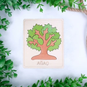 Fed Concept Ahşap Ağaç Figürlü Puzzle