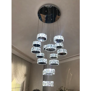 Ala Lighting Ala Aydınlatma Plaket Kristal Taş Işlemeli 304 Krom Paslanmaz Ledli