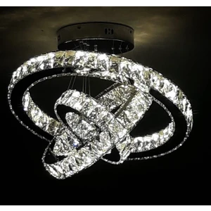 Ala Lighting Ala Aydınlatma Plaket Kristal Taş Işlemeli 304 Krom Paslanmaz Ledli